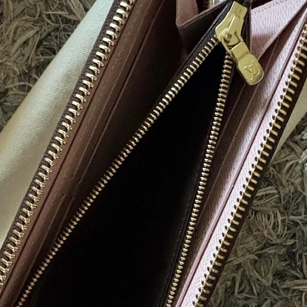 New ! Louis Vuitton Brown Monogram Long Zippy Wallet